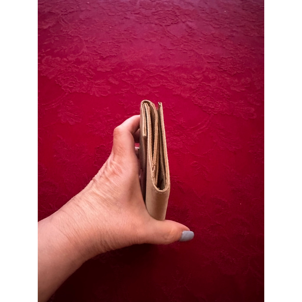 Prada Beige Nylon & Leather Compact Snap Wallet - Picture 10 of 14